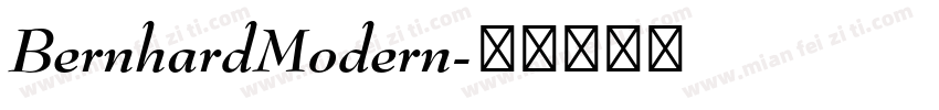 BernhardModern字体转换