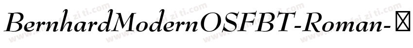 BernhardModernOSFBT-Roman字体转换