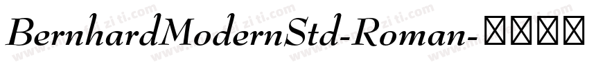 BernhardModernStd-Roman字体转换