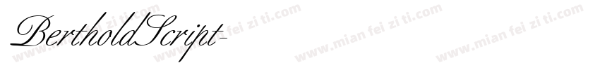 BertholdScript字体转换