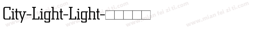 City-Light-Light字体转换