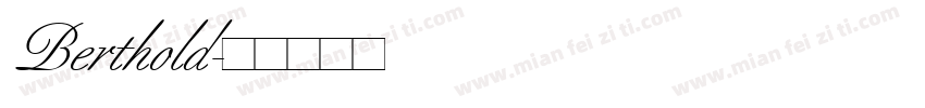 Berthold字体转换