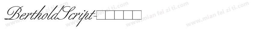 BertholdScript字体转换
