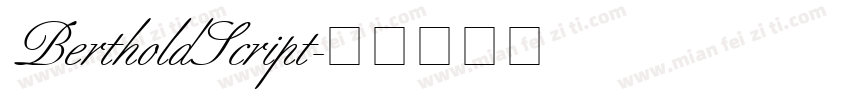 BertholdScript字体转换