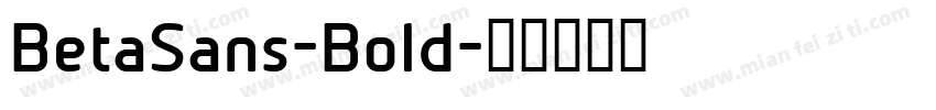 BetaSans-Bold字体转换
