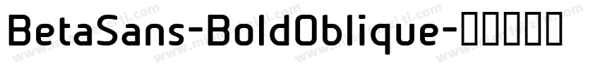 BetaSans-BoldOblique字体转换