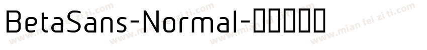 BetaSans-Normal字体转换