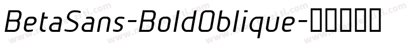 BetaSans-BoldOblique字体转换