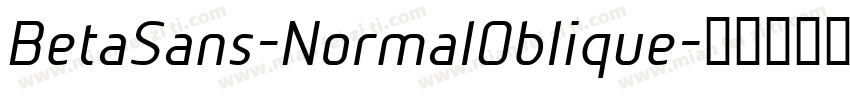BetaSans-NormalOblique字体转换
