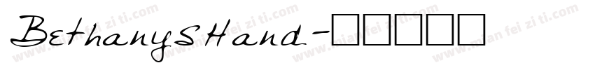 BethanysHand字体转换