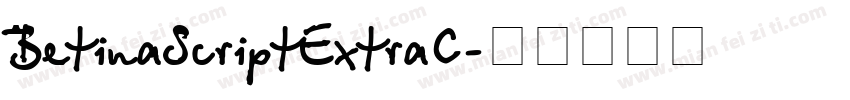 BetinaScriptExtraC字体转换
