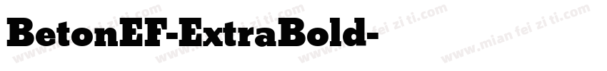 BetonEF-ExtraBold字体转换