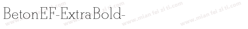 BetonEF-ExtraBold字体转换