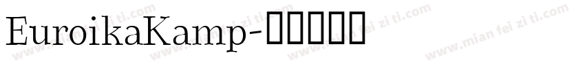 EuroikaKamp字体转换