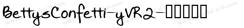 BettysConfetti-yVR2字体转换