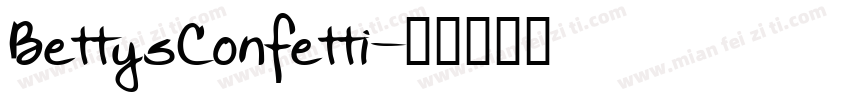 BettysConfetti字体转换