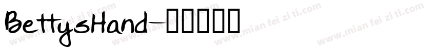 BettysHand字体转换