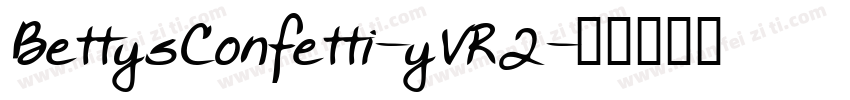 BettysConfetti-yVR2字体转换
