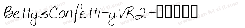 BettysConfetti-yVR2字体转换