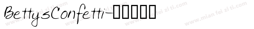 BettysConfetti字体转换