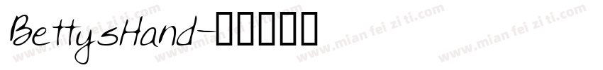 BettysHand字体转换