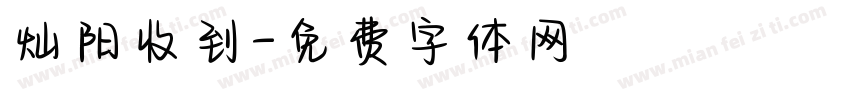 灿阳收到字体转换