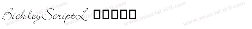 BickleyScriptL字体转换