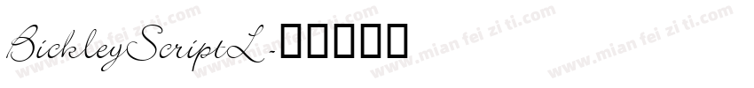 BickleyScriptL字体转换