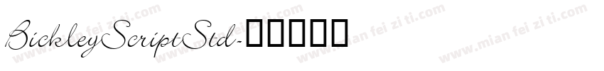 BickleyScriptStd字体转换