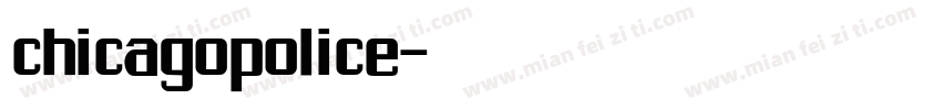 chicagopolice字体转换