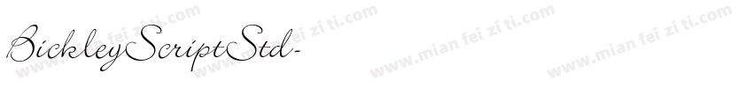 BickleyScriptStd字体转换