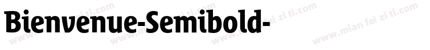 Bienvenue-Semibold字体转换