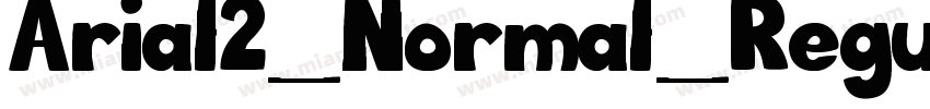 Arial2_Normal_Regular_Turkce字体转换