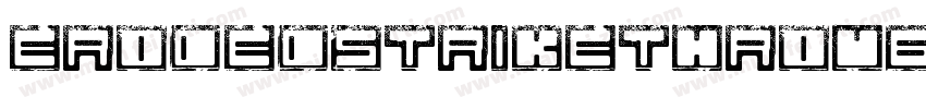ErodedStrikethrough-1lZM字体转换
