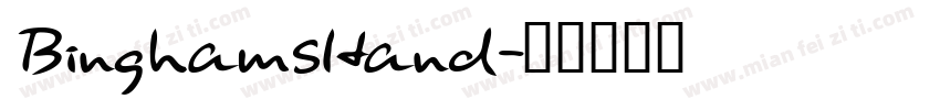 BinghamsHand字体转换