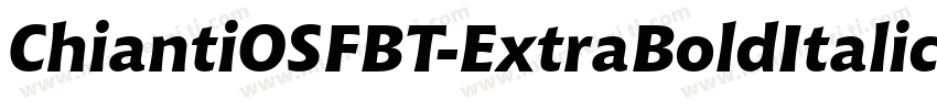 ChiantiOSFBT-ExtraBoldItalic字体转换