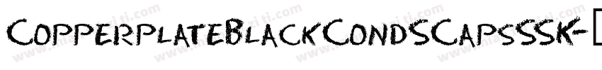 CopperplateBlackCondSCapsSSK字体转换