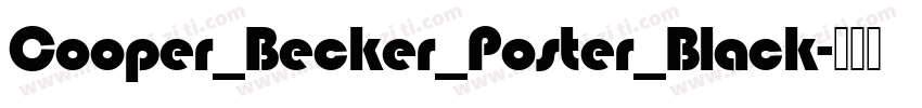 Cooper_Becker_Poster_Black字体转换