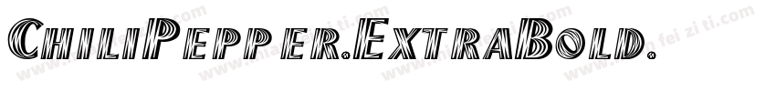 ChiliPepper-ExtraBold字体转换