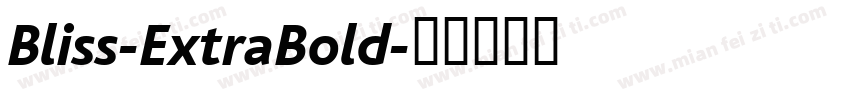 Bliss-ExtraBold字体转换