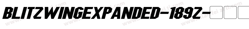 BlitzwingExpanded-189Z字体转换