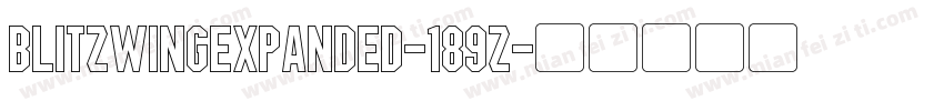 BlitzwingExpanded-189Z字体转换