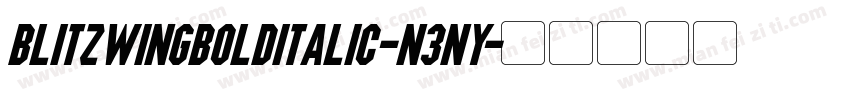 BlitzwingBoldItalic-n3nY字体转换