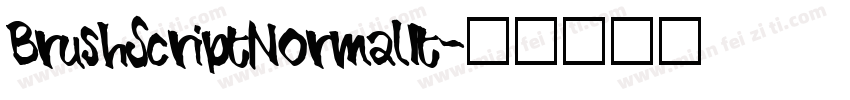 BrushScriptNormalIt字体转换