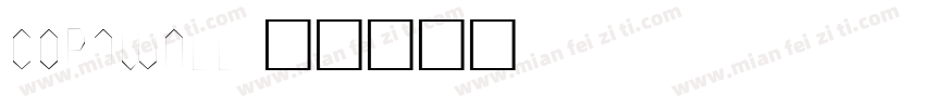 CORNWALL字体转换