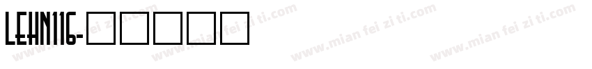 LEHN116字体转换