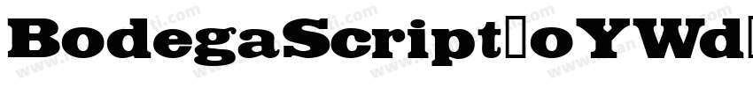 BodegaScript-oYWd字体转换