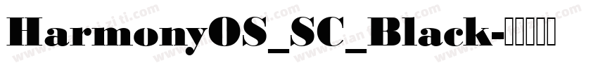 HarmonyOS_SC_Black字体转换