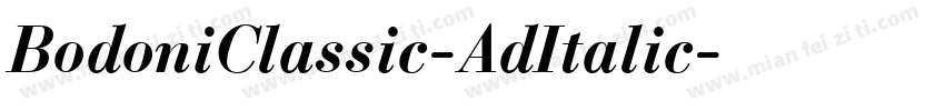 BodoniClassic-AdItalic字体转换