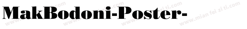 MakBodoni-Poster字体转换